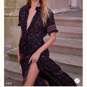Free People Rare Feeling Tiered Printed Dress